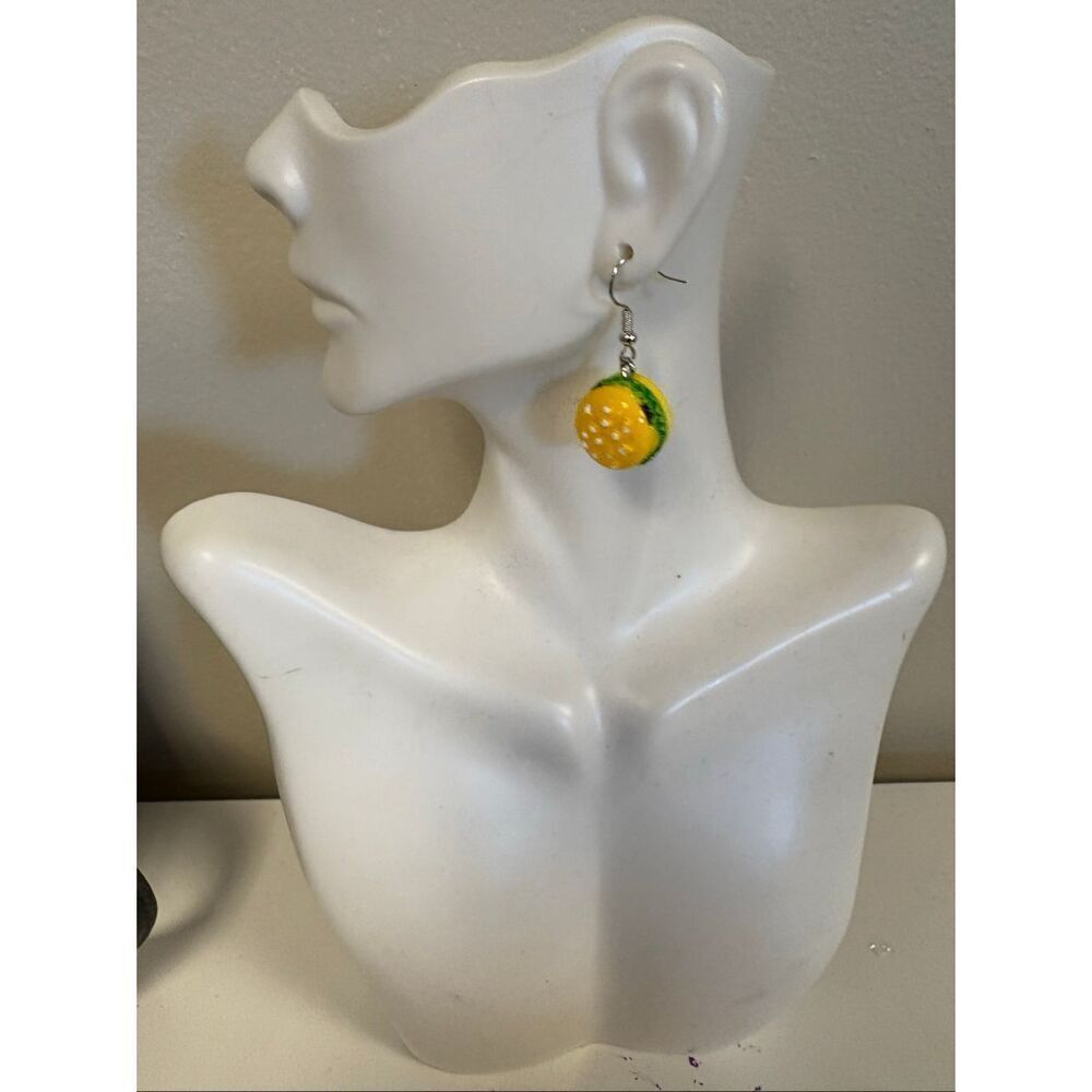 Hamburger Statement Earrings